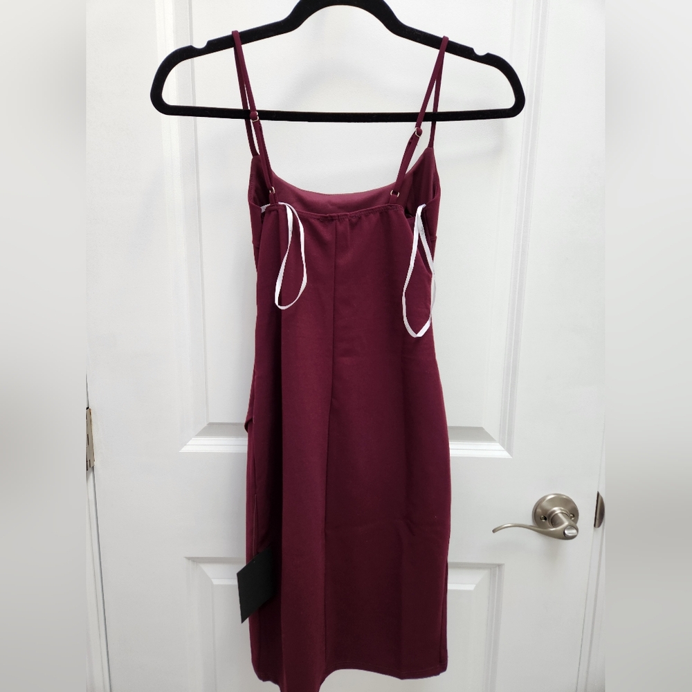 NWT LULU'S Cutout on the Town Plum Dress - Picture 4 of 8